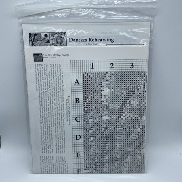 Dancers Rehearsing Cross Stitch Chart The Fine Arts Heritage Society Edgar Degas - Picture 4 of 8